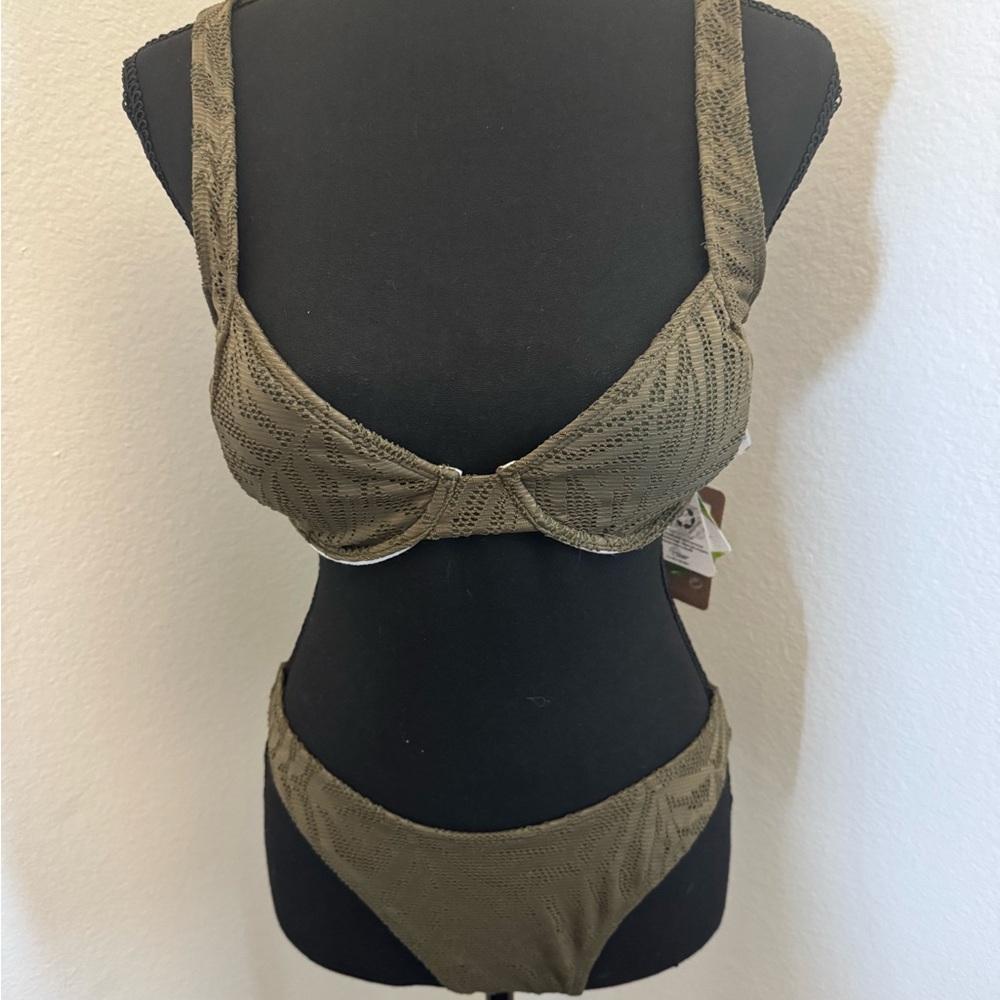 Berlook olive green women’s bikini